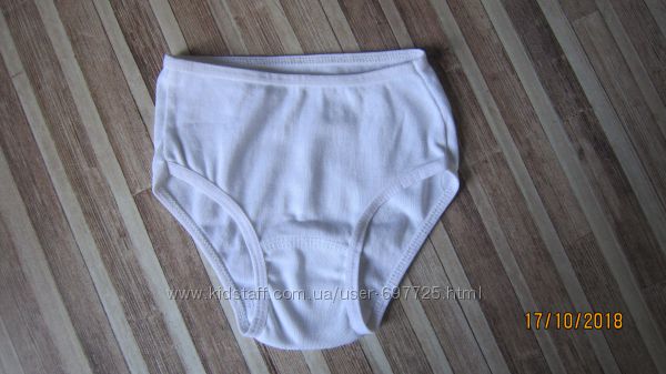 Новые белые трусики для девочки примерно 4-6 лет 104-116 см