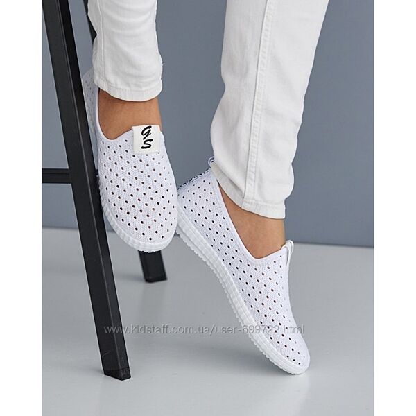 Жіночі текстильні мокасини, кеди, 36-41рр