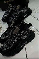 Дитячі кросівки для дівчинки , стрази, 33-37рр