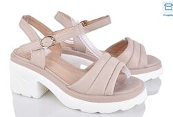 Жіночі бежеві босоніжки, 36-40рр