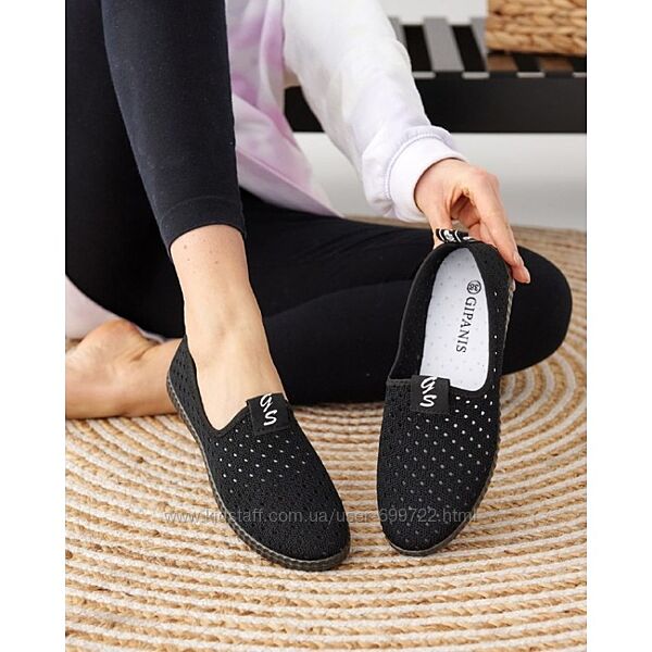 Жіночі текстильні мокасини, 36-41рр, україна