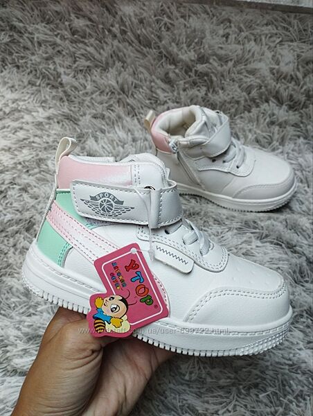 Дитячі білі демікросівки для дівчинки, демі черевики, 27-32рр