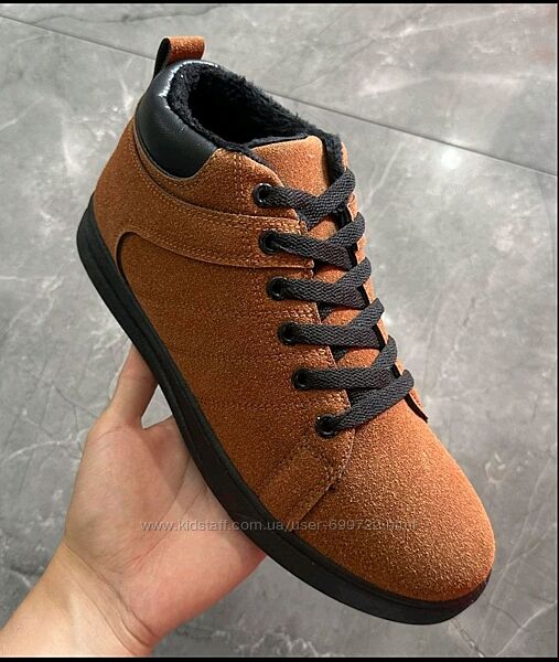 Чоловічі зимові черевики, 41-45рр, шкіра