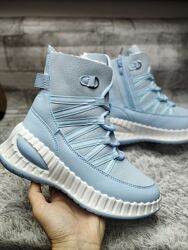 Жіночі зимові сапожки, черевики, блакитні дутики, 36-41рр