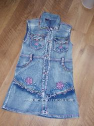 джиновое платье