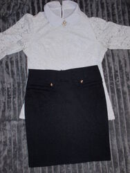 школьная нарядная блуза юбка