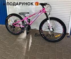 Подростковый горный велосипед  Corso Phantom  24 D рама 11  собран на 80 