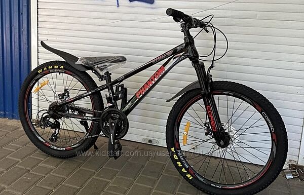 Подростковый горный велосипед Corso Phantom 24 D рама 11 собран на 80