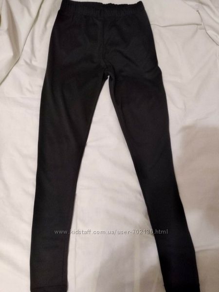 Черные женские трикотажные лосины леггинсы