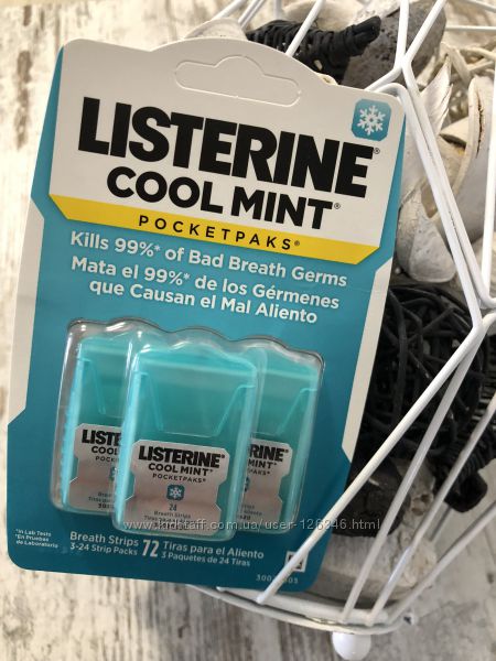 США Cмужки для свіжого дихання Listerine Cool Mint