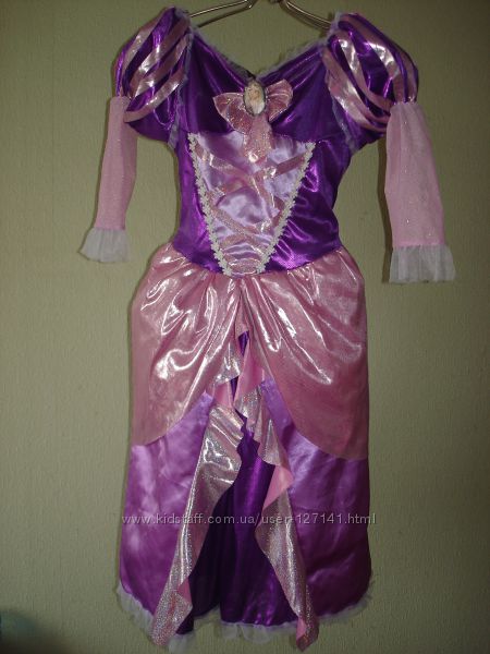 Карнавальное платье Рапунцель для девочки 7-8 лет р. М Disney