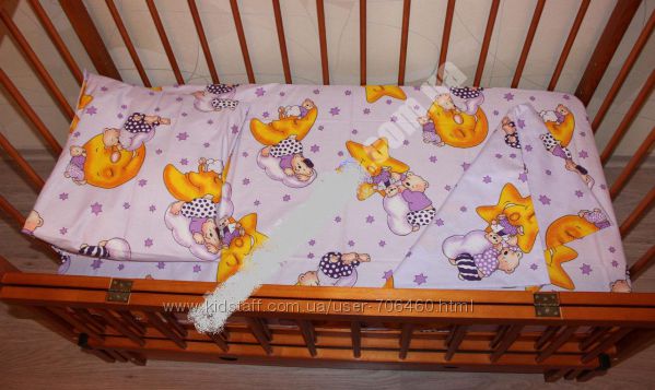 Доставка  Новенький красивый набор в кроватку из Бязи Gold 