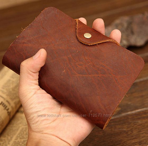 Уникальный супер кошелёк 15х10 кожа crazy horse портмоне бумажник