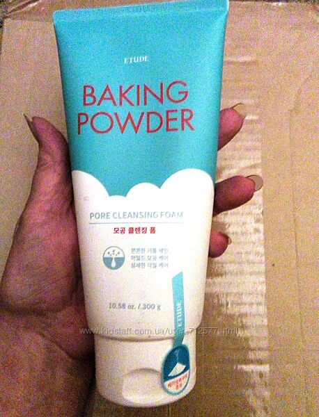 Etude House Baking Powder Pore Cleansing Foam 300мл Глубоко очищающая пенка
