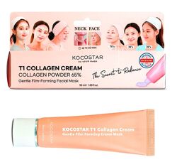 Kocostar Cream T1 Collagen Cream 50 мл кремовая маска пленка с коллагеном