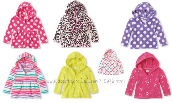 модные и тёплые флисовые худи CHILDRENS PLACE 3т 4т 5т