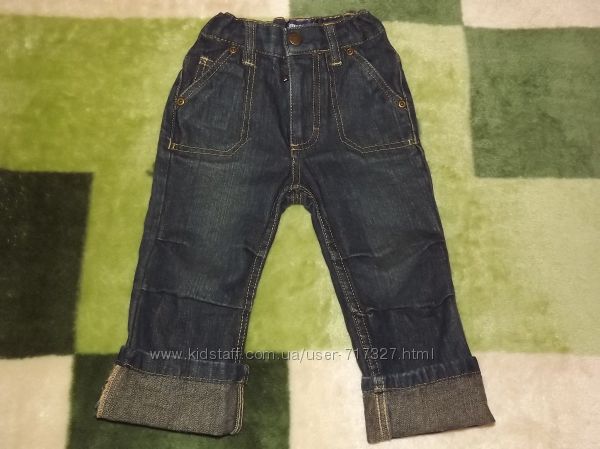 Фирменные, стильные джинсы на мальчика LUPILU. 74-80 рр.