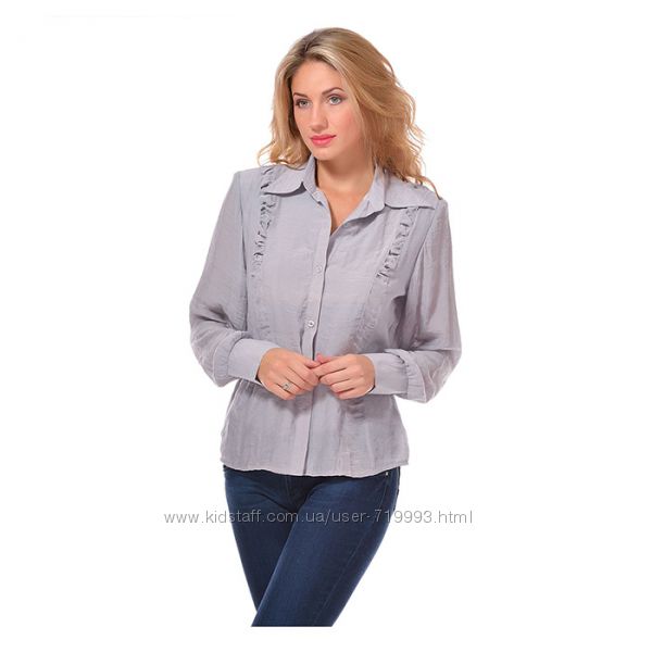 Блуза - рубашка женская серая