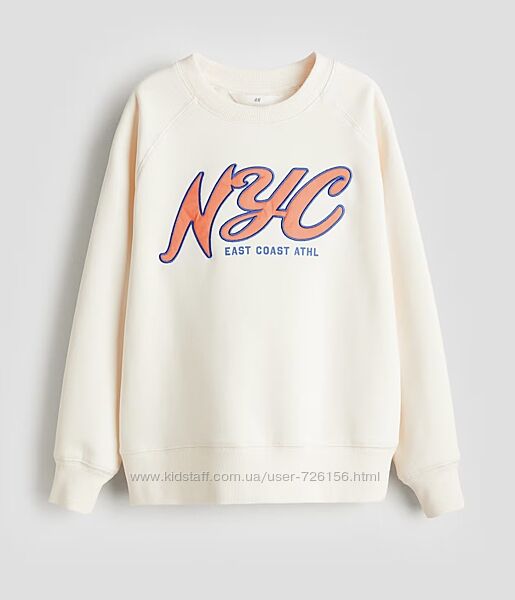 Світшот H&M теплий на флісі, 134-170 см