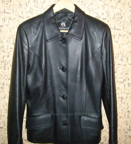 Классный пиджак - куртка кожа р. 42-44