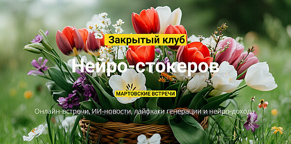 Вадим Закиров Закрытый клуб нейро-фотостокеров на Март 2025