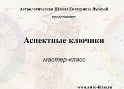 Екатерина Луговая Аспектные ключики 2019