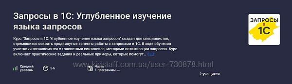 Василий Еремин Запросы в 1С Углубленное изучение языка запросов stepik 