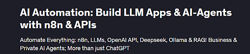 ИИ-автоматизация Создай LLM приложение & ИИ-агентов с помощью n8n & API