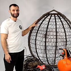 Левон Мачкалян Ротанг Подвесное кресло капля 2025