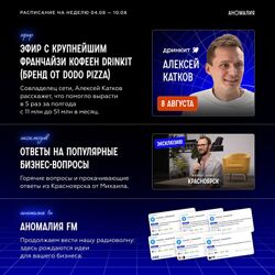 Михаил Гребенюк Подписка на телеграм-канал Аномалия. Август 2025