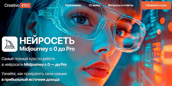 Оксана Решетнёва Нейросеть Midjourney с 0 до Pro 2025