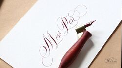 Nikolietta calligraphy Классическая каллиграфия в стиле Copperplate 2024
