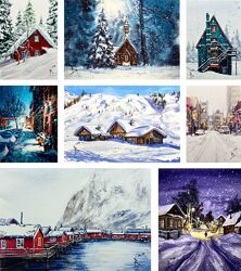 Школа рисования Беркана Кира Бондарева Зимние домики 2025