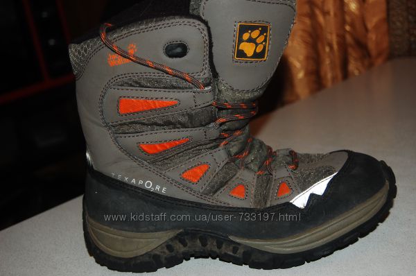 зимние термо ботинки jack wolfskin 34 размер