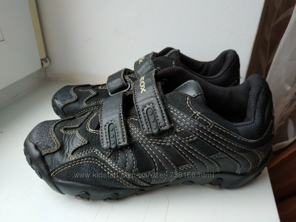Кожаные демисезонные туфли Geox 34р.