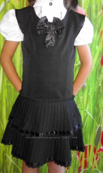 Школьный сарафан платье на девочку 6-7лет