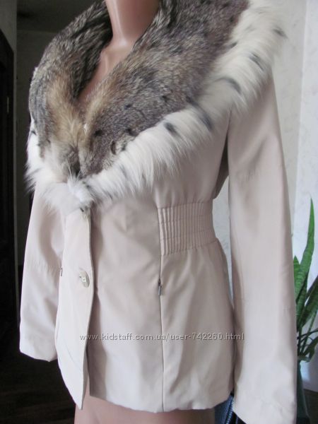 Зимняя меховая куртка пихора на подстежке из кролика 40-42-44 разм.