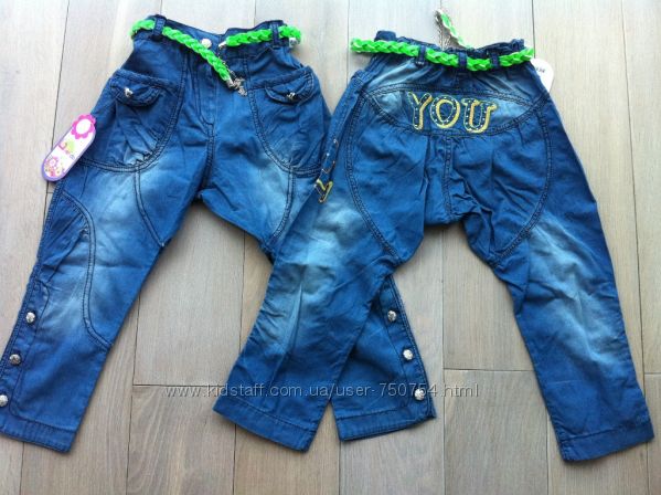Летние джинсовые бойфренды для девочки, OVERDO Турция