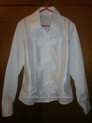 Белая блузка школьная, р. 134
