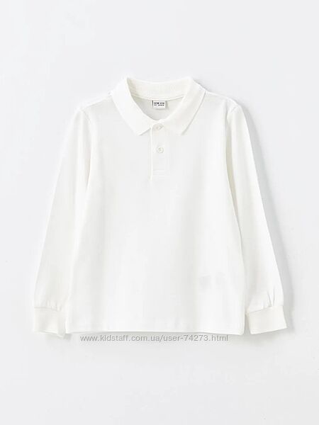 Нове біле поло з довгим рукавом Waikiki