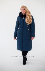 Женское зимнее пальто Элен больших размеров