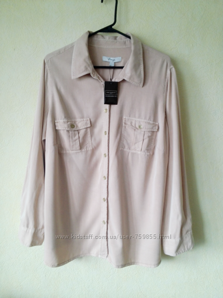Новая блуза-рубашка оттенка пудры Ann Harvey 22 UK