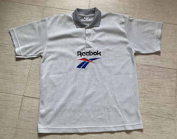 Стильная футболка поло, хлопок, от Reebok. XL