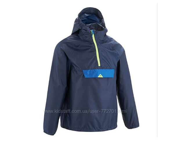 Унисекс. Дождевик, ветровка, анорак, с капюшоном, от Quechua decathlon. 7-9