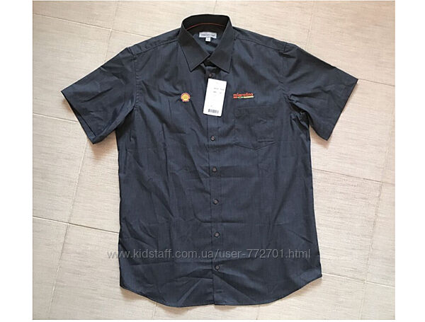 Стильная, приталеная, хлопковая рубашка шведка, Work Fashion com. L XL