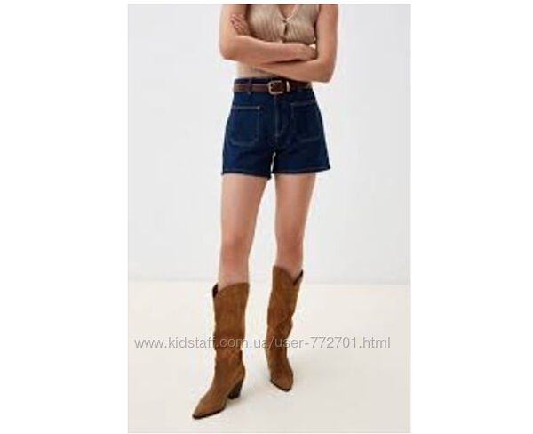 Модные джинсовые шорты А-силуэт, высокая посадка,  Asos. S