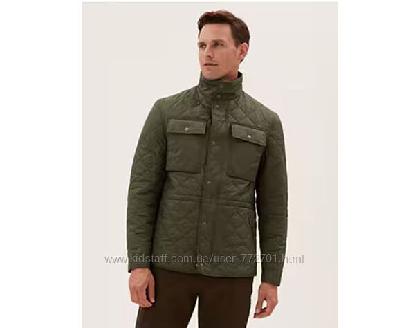 Батал. Крутая стеганая куртка Marks&Spenser, отделка от дождя Stormwear. XL