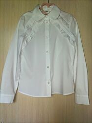 Блуза- кокетка Lukas с длинным рукавом 134, 140