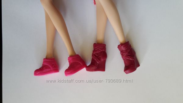 обувь новые черные ботинки для куклы Барби
