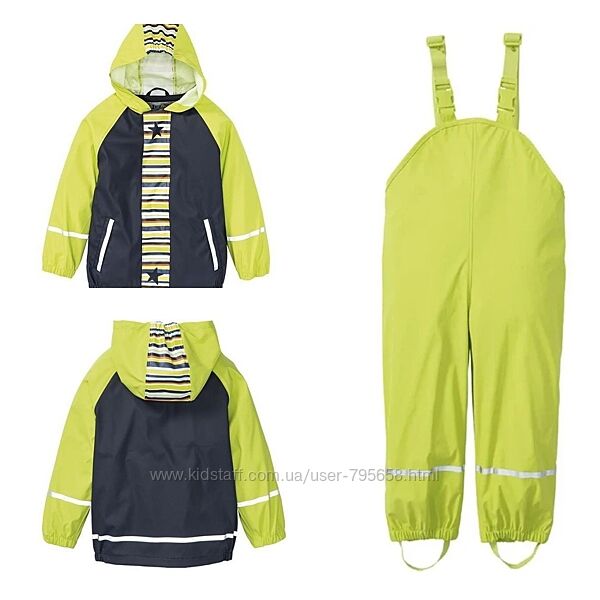 Костюм грязепруф дождевик  116 122 128 Lupilu непромокаемый 